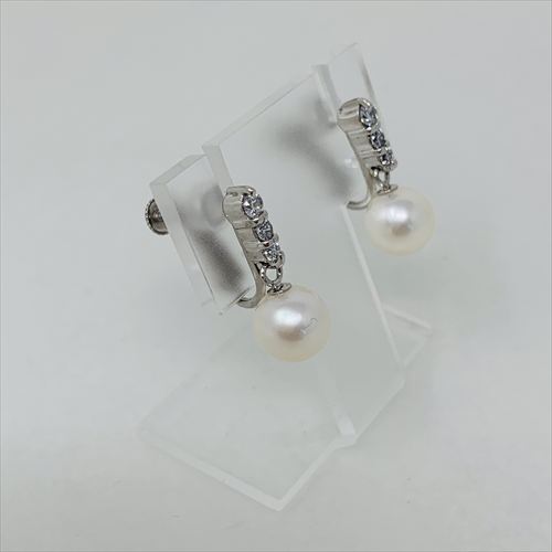 アコヤ真珠イヤリング　E-340