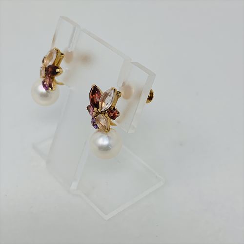 アコヤ真珠イヤリング　E-342