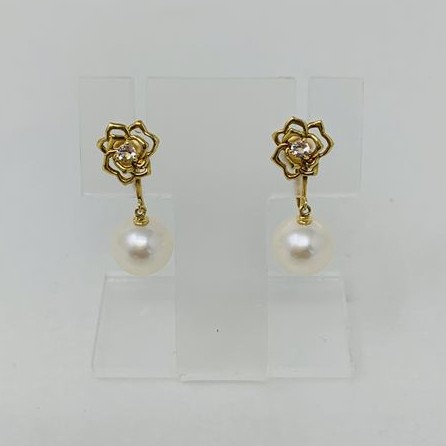 アコヤ真珠イヤリング　E-342