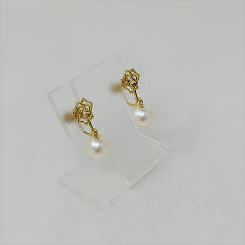 アコヤ真珠イヤリング　E-342