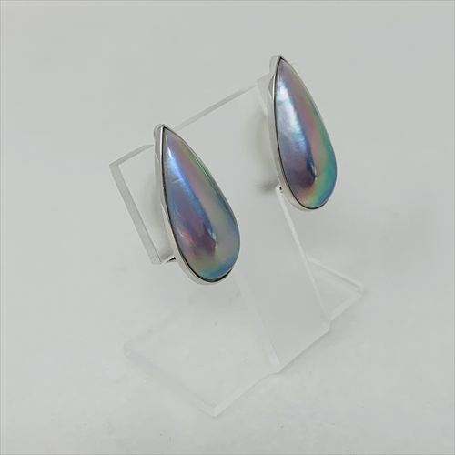 マベ真珠イヤリング　E-345