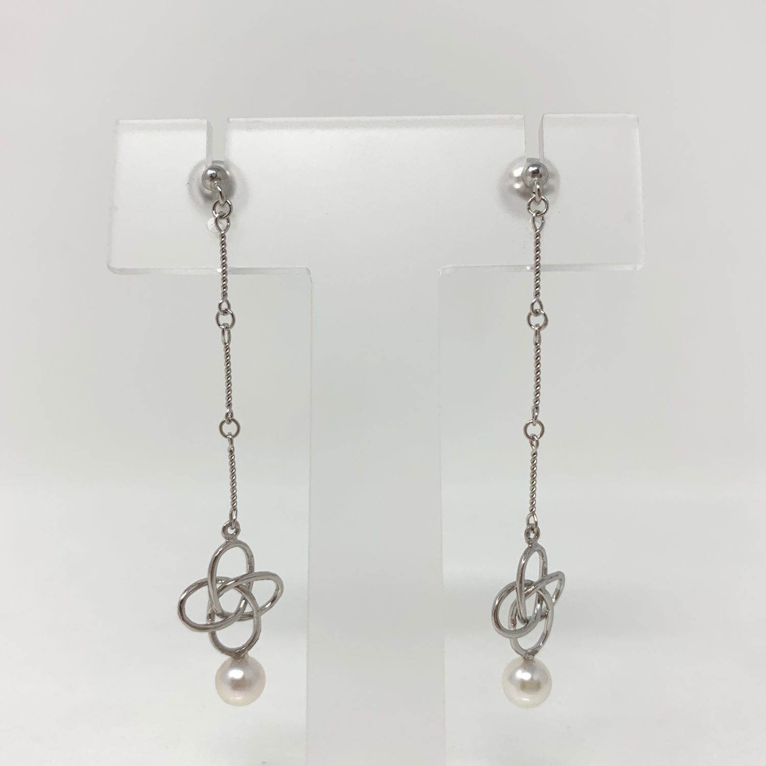 結・あこや真珠 ピアス E-51
