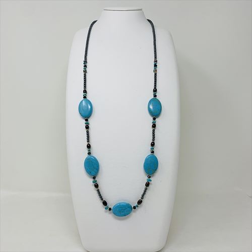 淡水　ターコイズ　ネックレス　N-60